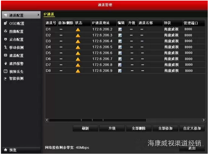 網(wǎng)絡(luò )攝像頭添加到錄像機操作技巧